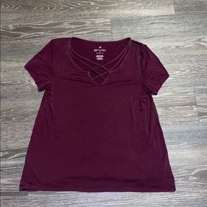 Burgundy Soft & Sexy Tee